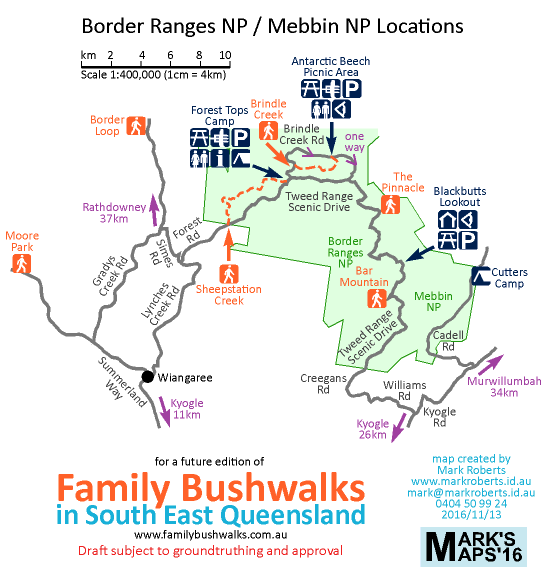 Border Ranges NP Bushwalks